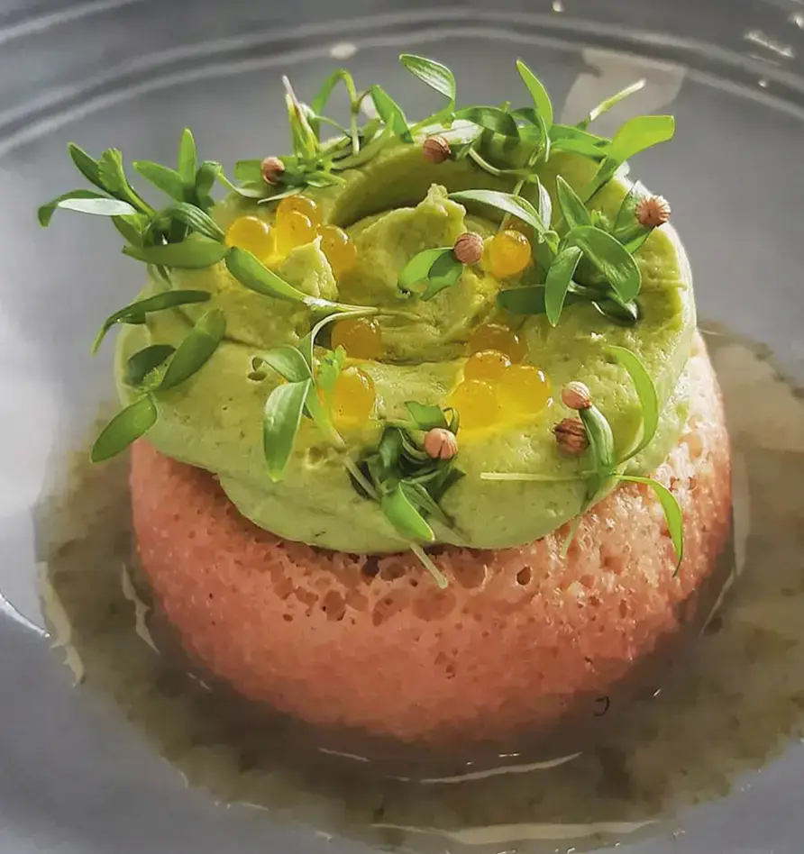 Baba Rock'n roll au crémeux  d'avocat et citron caviar - version salée