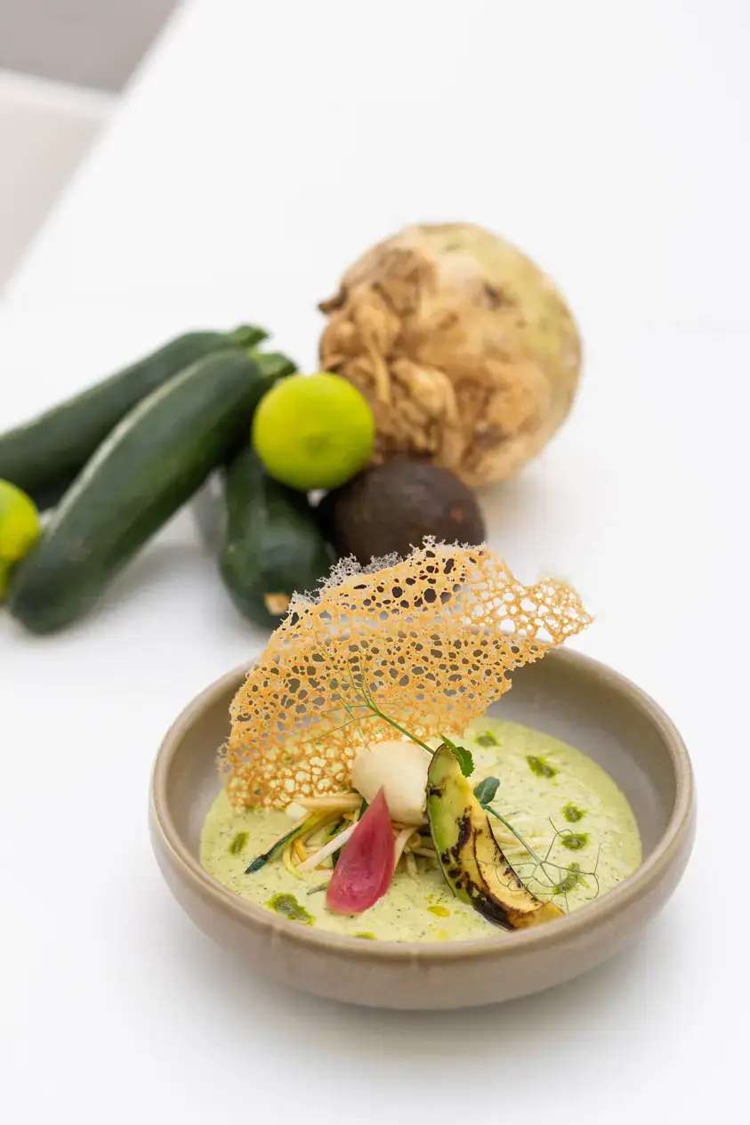 Velouté glacé de courgettes